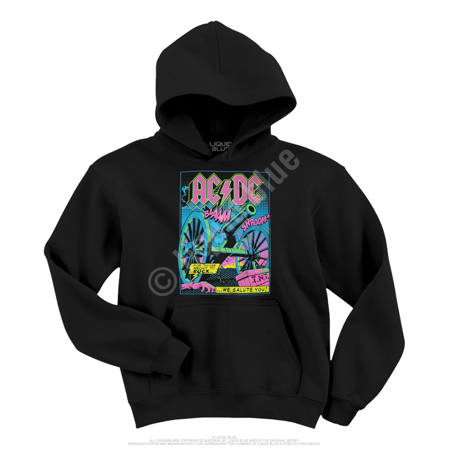 TNT Blacklight Hoodie Black 2 TNT Blacklight Hoodie Black - Image 2
