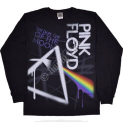 Pink Floyd Dark Side Graffiti Black Long Sleeve T-Shirt -BOWIE Shop 32978f 57459.1488396705