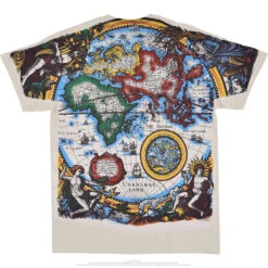 Old World Map Tan T-Shirt 5 Old World Map Tan T-Shirt -BOWIE Shop 61401b 47980.1666988031