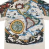 Old World Map Tan T-Shirt