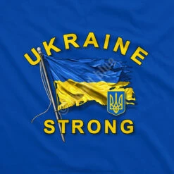 Ukraine Strong Royal T-Shirt -BOWIE Shop 61470f artwork 02466.1650310426