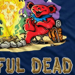 Fire In The Mountain Navy T-Shirt 11 Fire In The Mountain Navy T-Shirt -BOWIE Shop 61530f artwork3 05508.1590081655