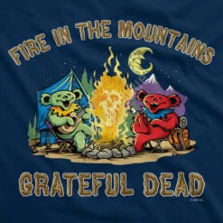 Fire In The Mountain Navy T-Shirt 8 Fire In The Mountain Navy T-Shirt -BOWIE Shop 61530f artwork 14137.1589561521
