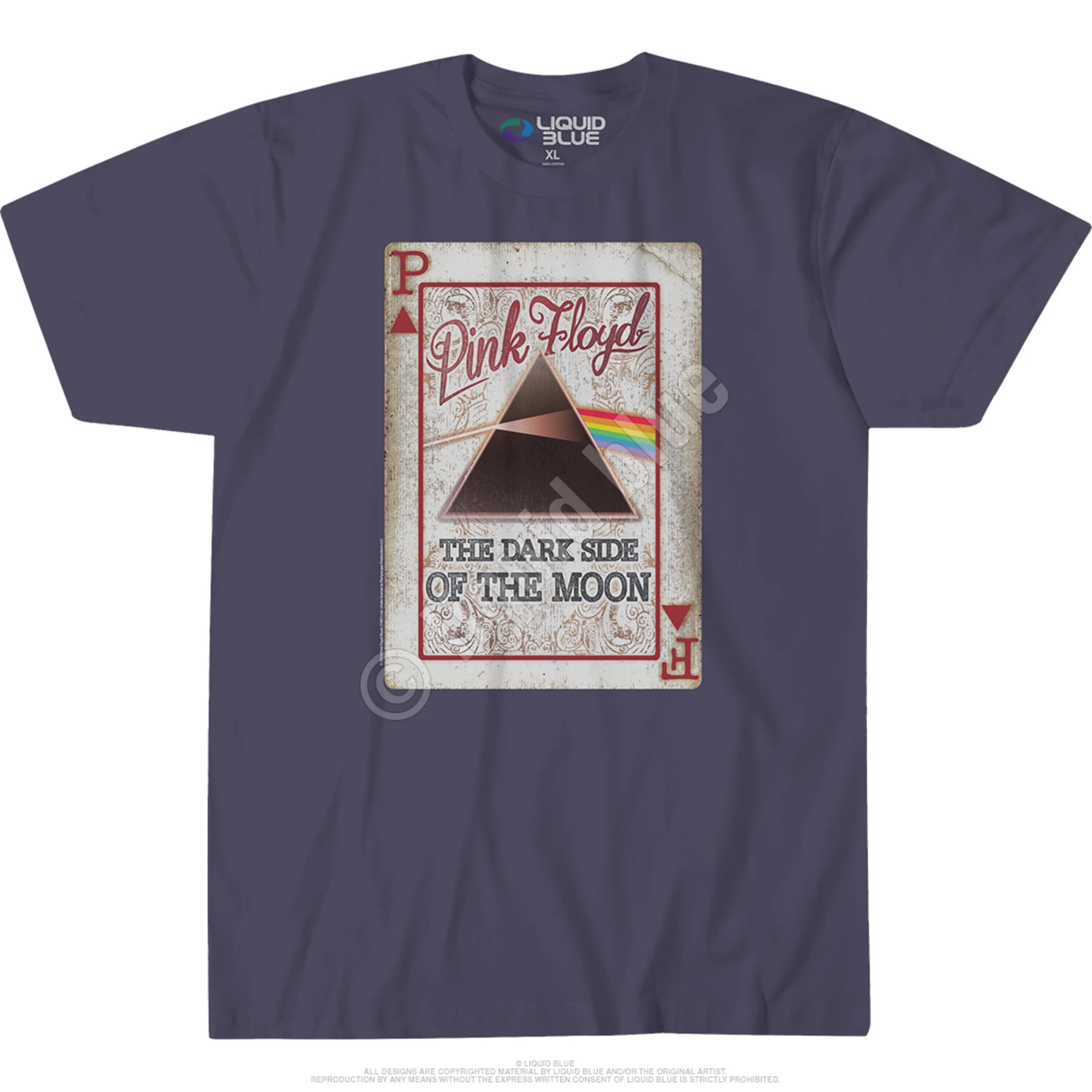 Pink Floyd Dark Side Deck Grey Athletic T-Shirt 3 Pink Floyd Dark Side Deck Grey Athletic T-Shirt - Image 3