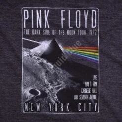 Pink Floyd Dark Side Live Dark Heather Tri-Blend T-Shirt -BOWIE Shop 61803f artwork 87360.1488396738