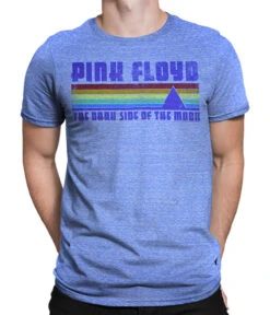 Pink Floyd On The Run Blue Heather Tri-Blend T-Shirt