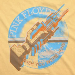 Pink Floyd Machine Gold Athletic T-Shirt -BOWIE Shop 61858f artwork 87949.1664994260