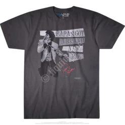Papa's Got A Brand New Bag Grey Athletic T-Shirt -BOWIE Shop 61865f 16325.1492104149