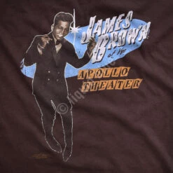 Live At The Apollo Brown Athletic T-Shirt -BOWIE Shop 61868f artwork 68992.1492105576
