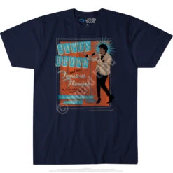 Famous Flames Navy Athletic T-Shirt -BOWIE Shop 61874f 06780.1492104043