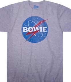 DAVID BOWIE Bowies In Space Heather Poly-Cotton T-Shirt