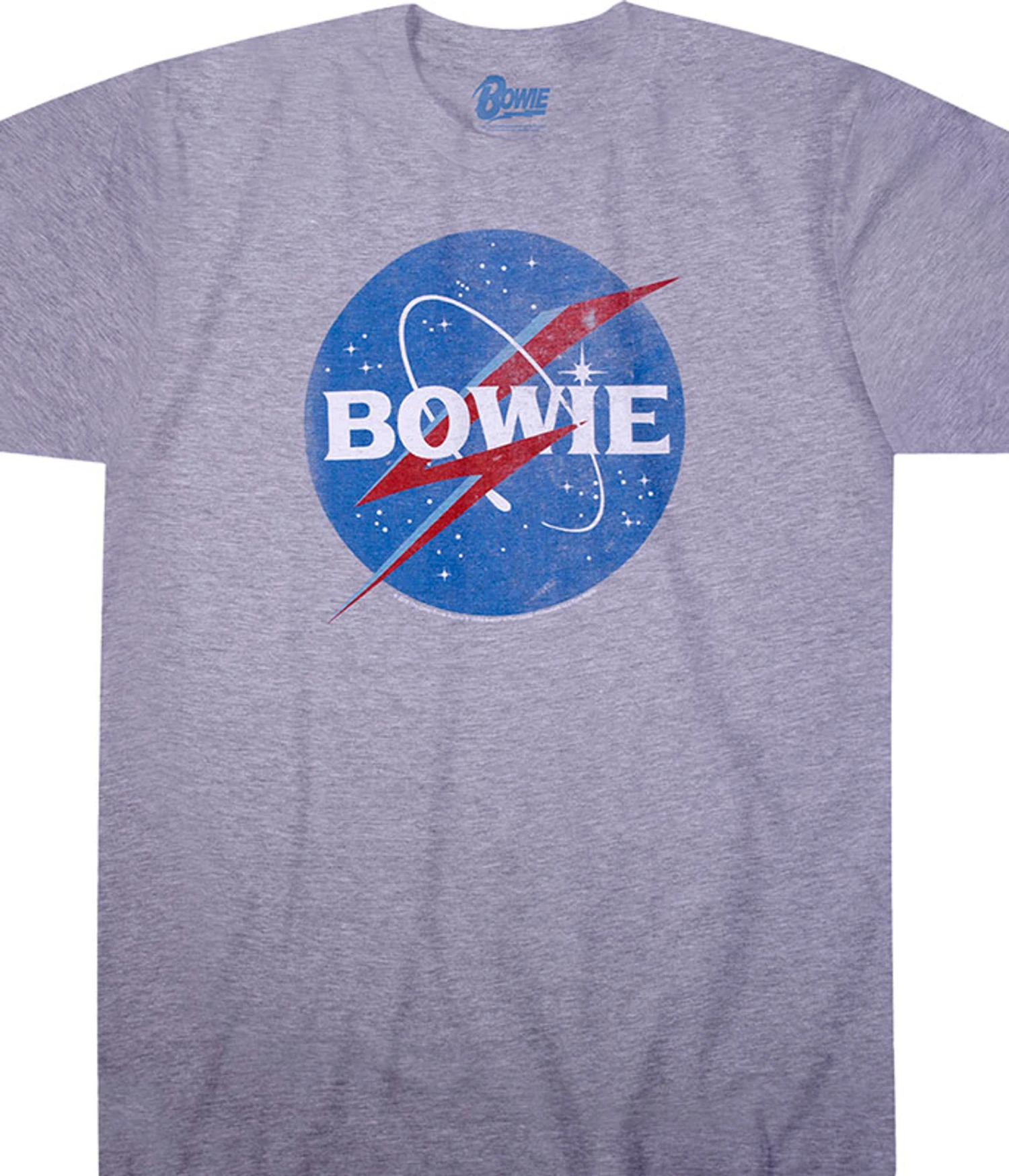 DAVID BOWIE Bowies In Space Heather Poly-Cotton T-Shirt 1 DAVID BOWIE Bowies In Space Heather Poly-Cotton T-Shirt