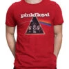 Pink Floyd Dark Side Retro Red Heather Poly-Cotton T-Shirt