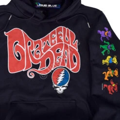 The Grateful Dead Navy Sleeve Printed Hoodie -BOWIE Shop 62351f 1 48798.1650310407