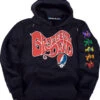 The Grateful Dead Navy Sleeve Printed Hoodie