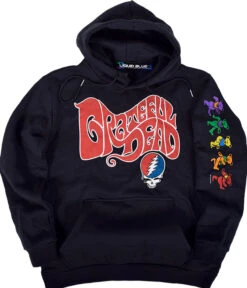 The Grateful Dead Navy Sleeve Printed Hoodie