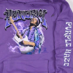 Purple Haze Purple Sleeve Printed Hoodie -BOWIE Shop 62925f artwork 19892.1669240371