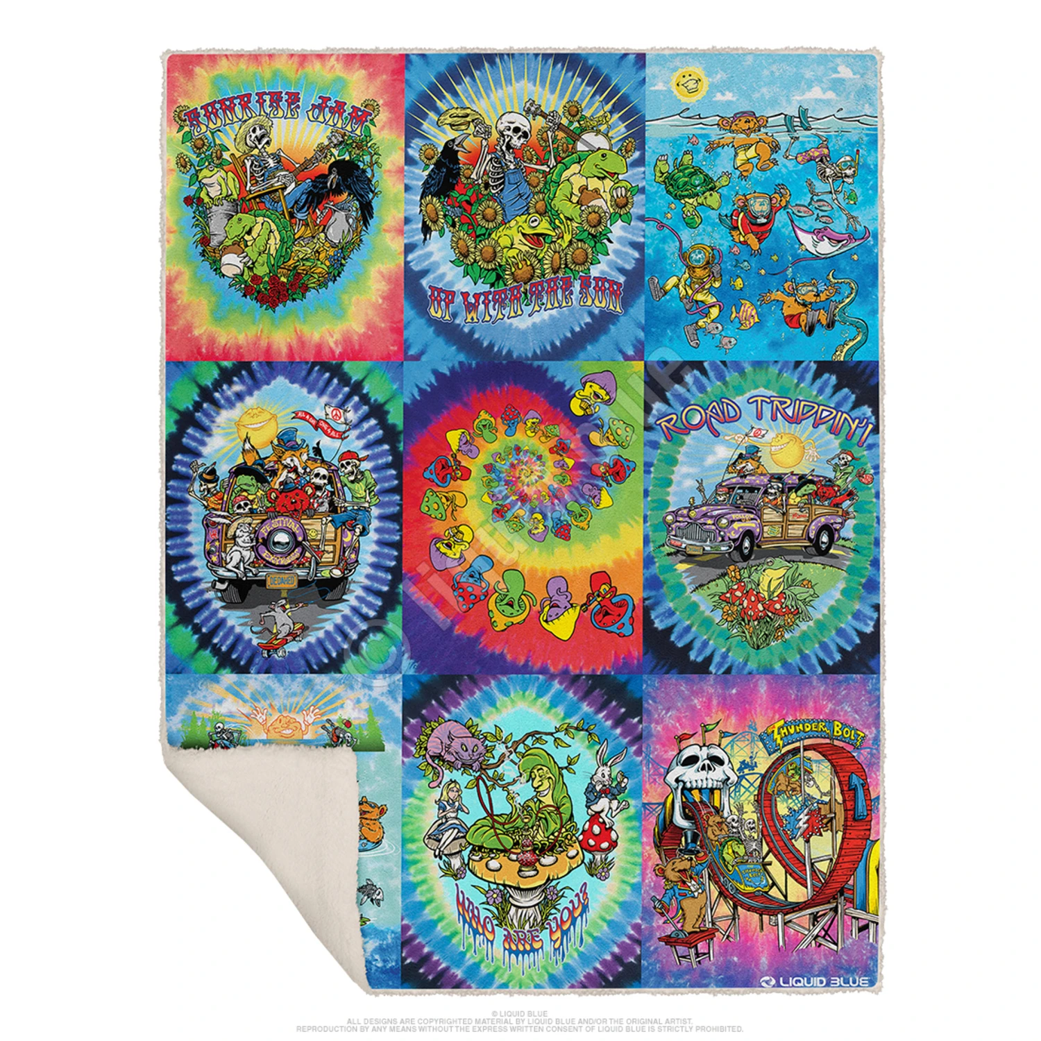 Light Fantasy Collection Fleece Throw Blanket 2 Light Fantasy Collection Fleece Throw Blanket - Image 2