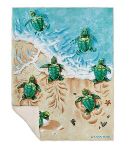 Turtle Beach Fleece Throw Blanket