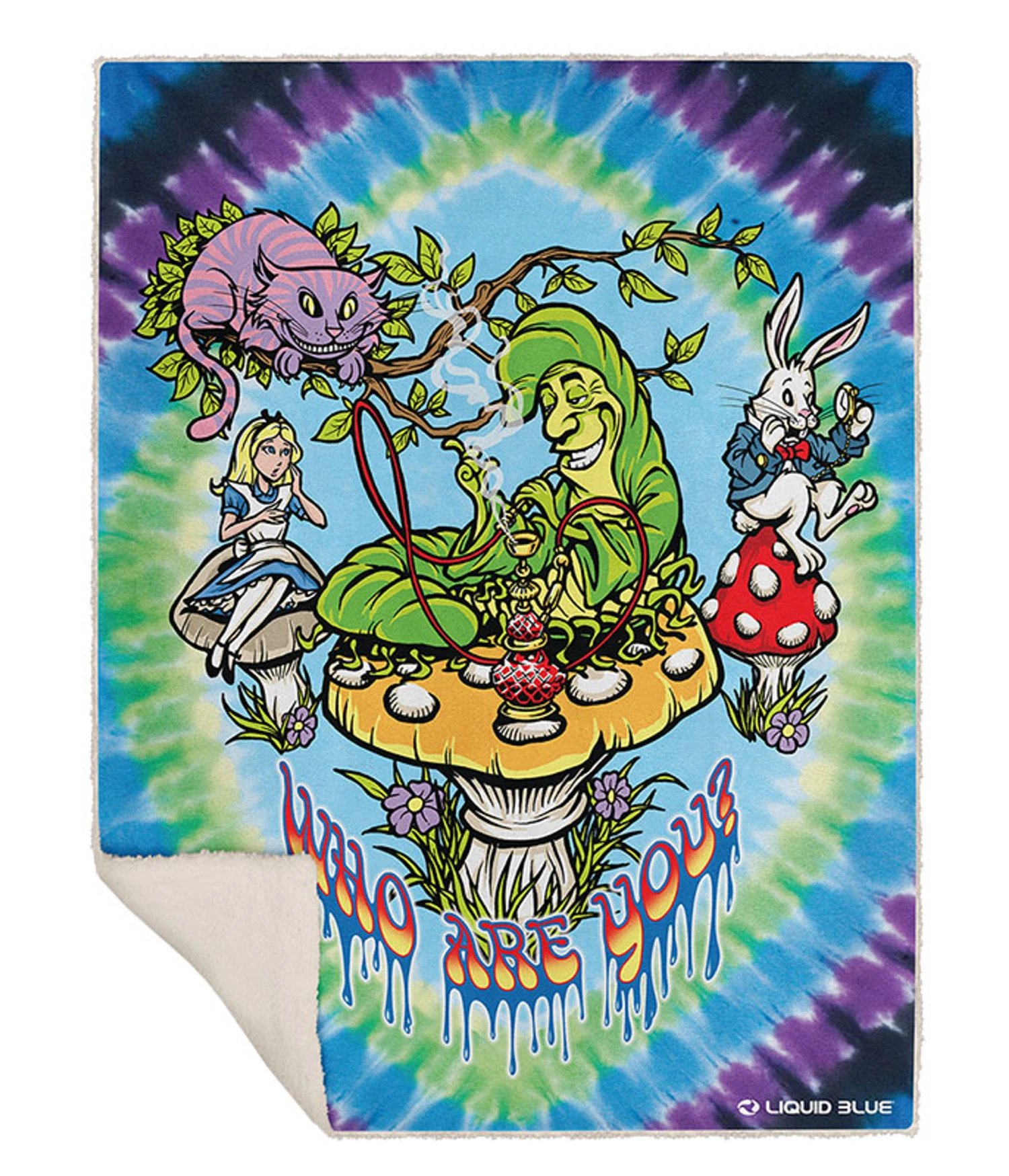 All Mad Here Fleece Throw Blanket 1 All Mad Here Fleece Throw Blanket