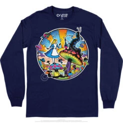 Alice Mod Long Sleeve T-Shirt -BOWIE Shop AW0001LSNAVf 30987.1664840290