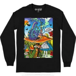 Alice Pop Art Long Sleeve T-Shirt -BOWIE Shop AW0002LSBLKf 43763.1664840469