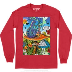 Alice Pop Art Long Sleeve T-Shirt -BOWIE Shop AW0002LSREDf 42097.1664840469