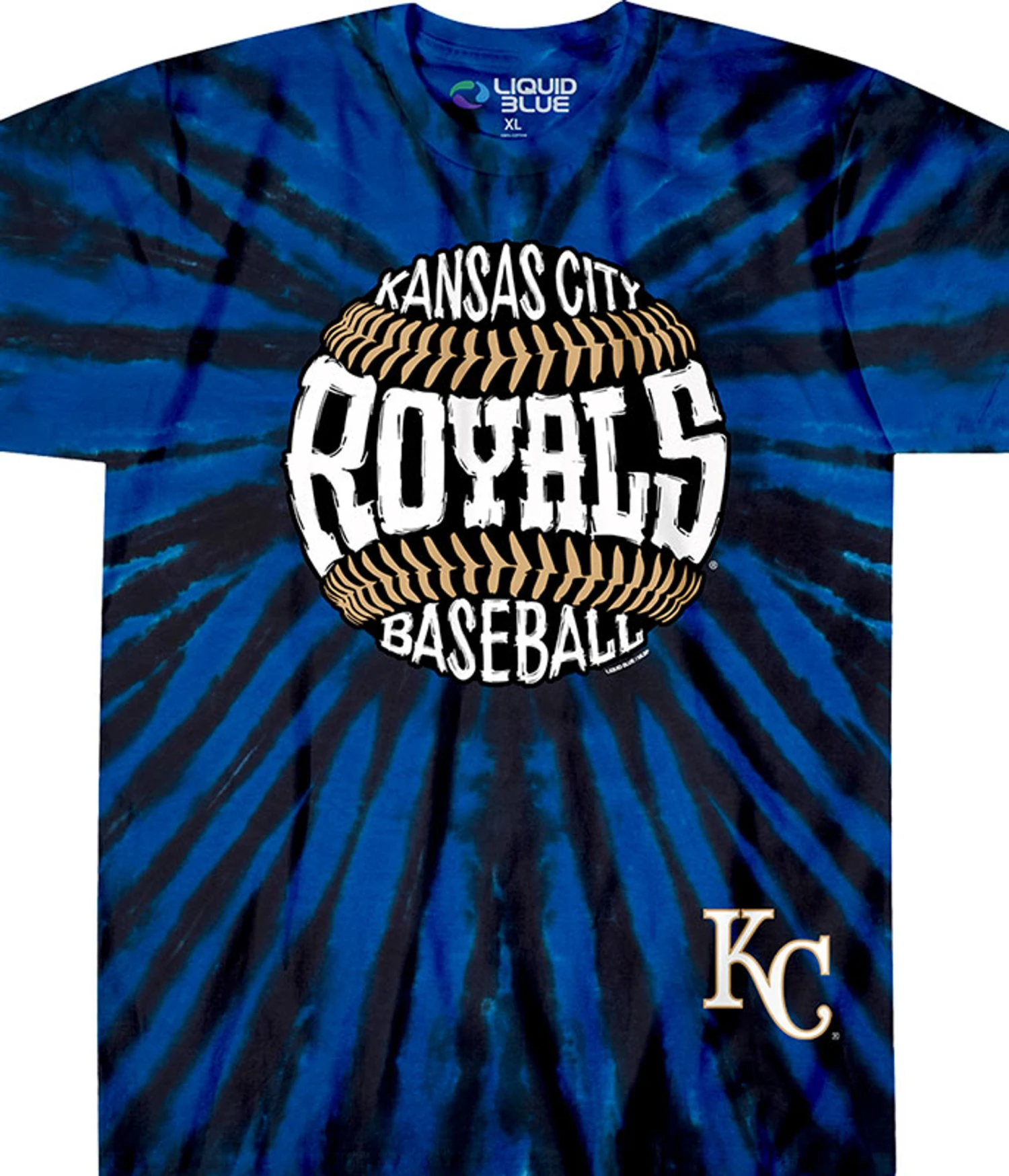 MLB Kansas City Royals Burst Tie-Dye T-Shirt 1 MLB Kansas City Royals Burst Tie-Dye T-Shirt