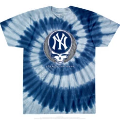 MLB New York Yankees Steal Your Base Tie-Dye T-Shirt -BOWIE Shop GB129f 17062.1541540049