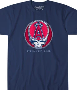 MLB Los Angeles Angels Steal Your Base Navy Athletic T-Shirt