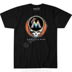 MLB Miami Marlins Steal Your Base Black Athletic T-Shirt 3 MLB Miami Marlins Steal Your Base Black Athletic T-Shirt -BOWIE Shop GC113f 25000.1541540022