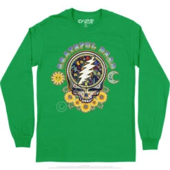 Steal Your Face Day Of The Dead Long Sleeve T-Shirt -BOWIE Shop GD0015LSIGRf 07604.1669963570