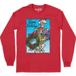 Bertha Claus Long Sleeve T-Shirt -BOWIE Shop GD0051LSREDf 60285.1669598539