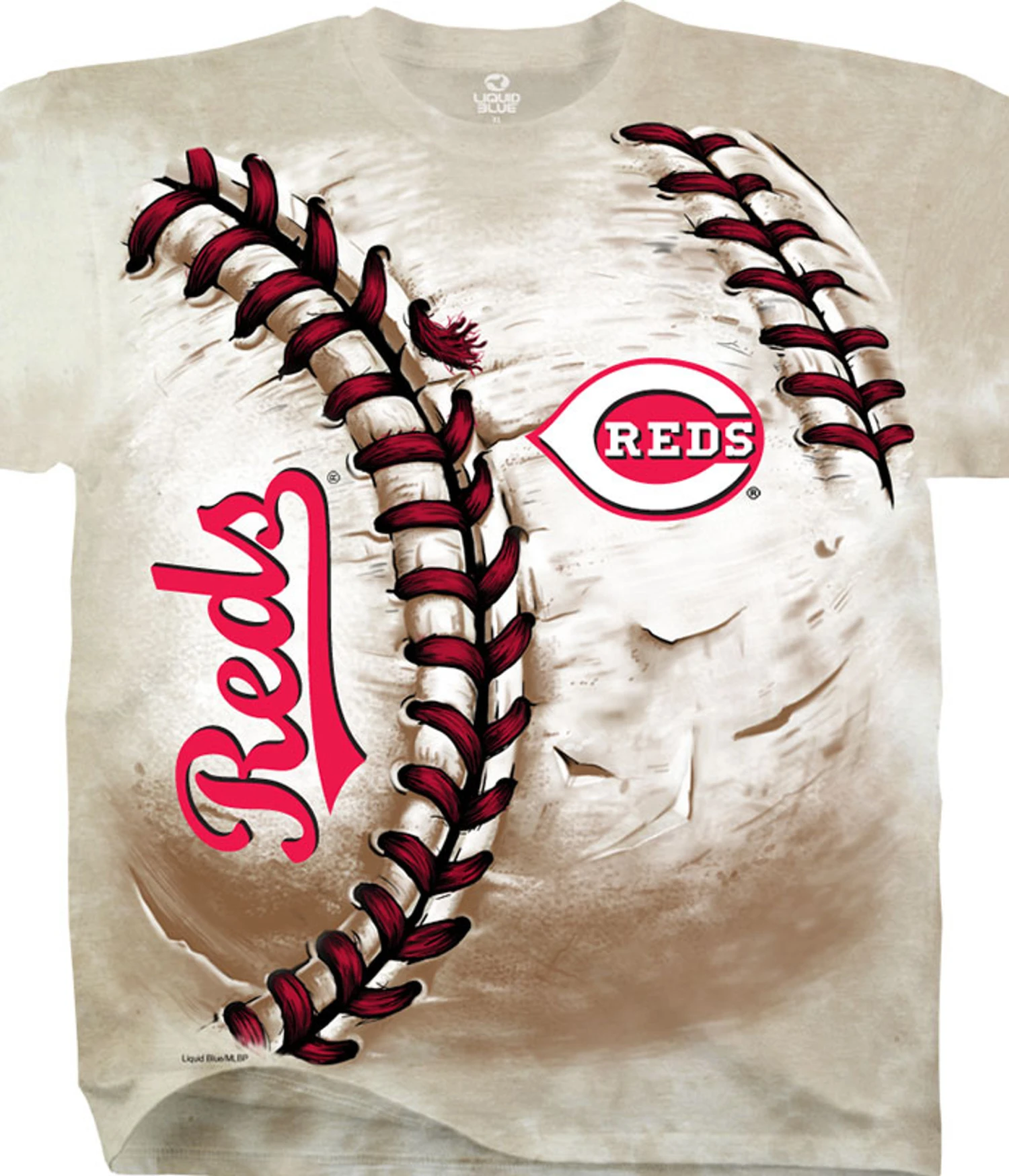 MLB Cincinnati Reds Hardball Tie-Dye T-Shirt 1 MLB Cincinnati Reds Hardball Tie-Dye T-Shirt