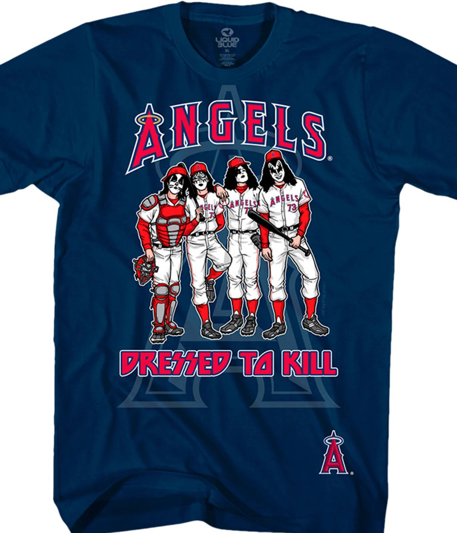MLB Los Angeles Angels Dressed To Kill Navy T-Shirt 1 MLB Los Angeles Angels Dressed To Kill Navy T-Shirt