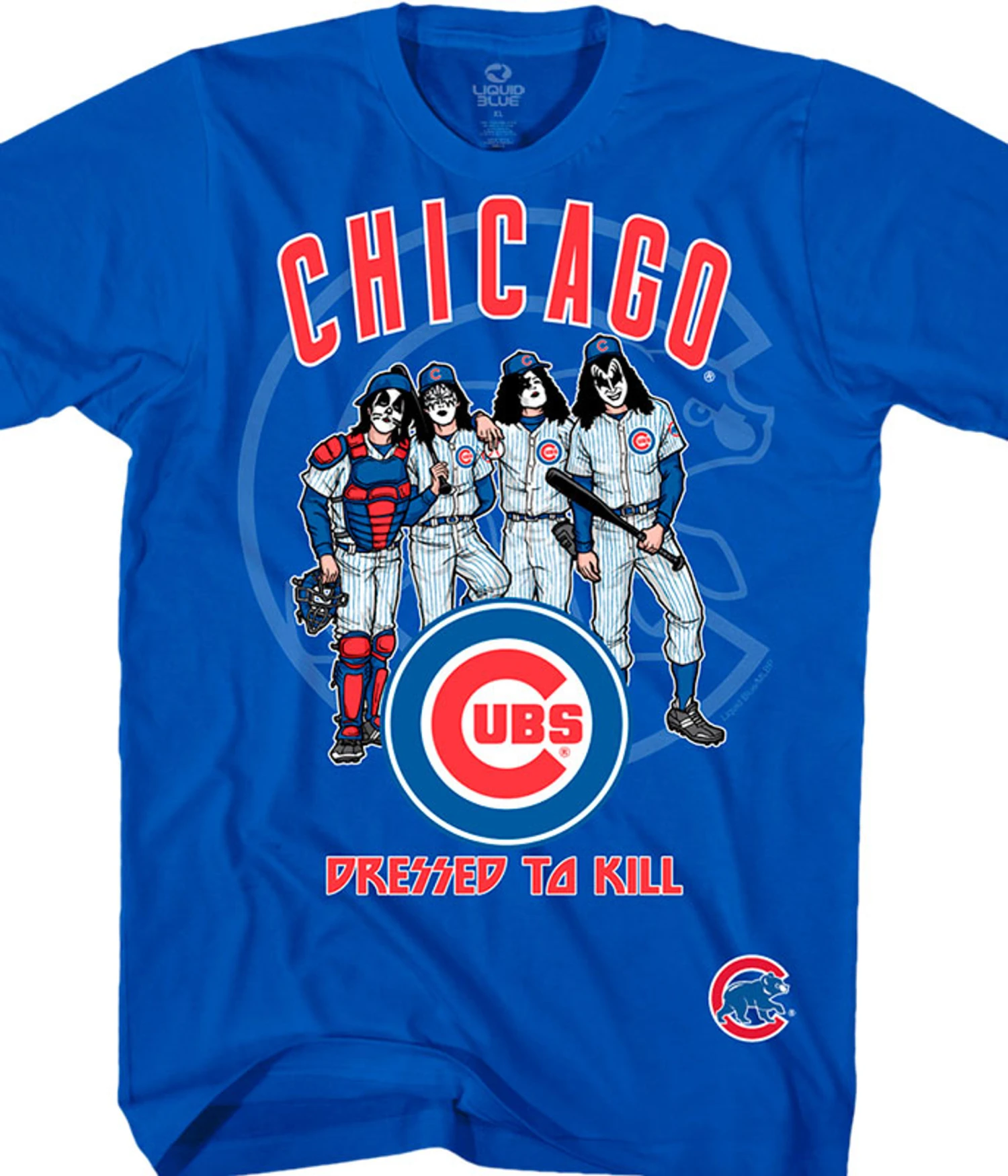 MLB Chicago Cubs Dressed To Kill Blue T-Shirt 1 MLB Chicago Cubs Dressed To Kill Blue T-Shirt