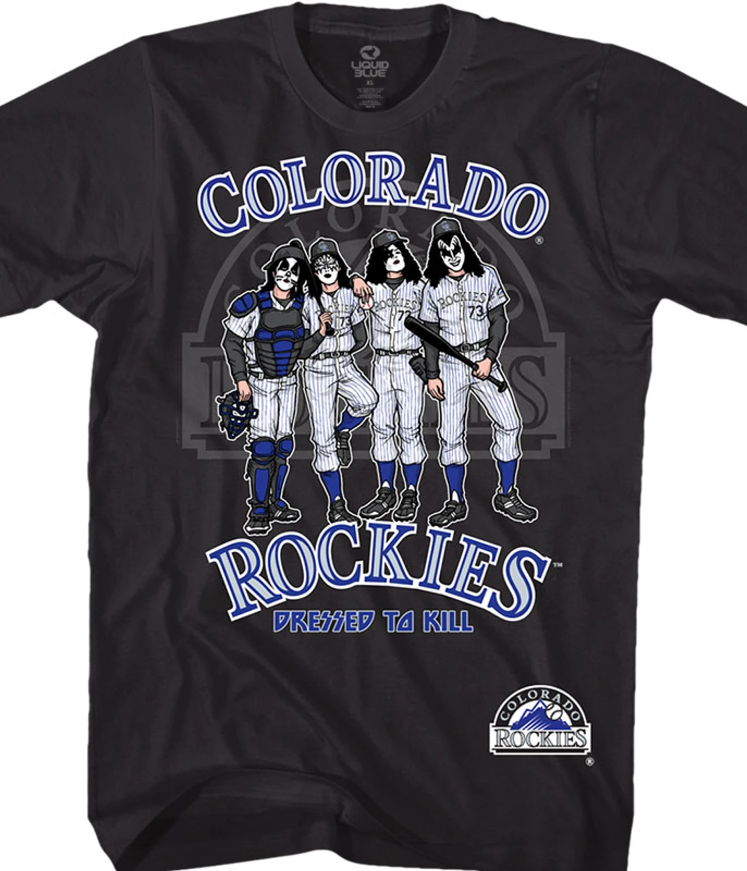 MLB Colorado Rockies Dressed To Kill Black T-Shirt 1 MLB Colorado Rockies Dressed To Kill Black T-Shirt