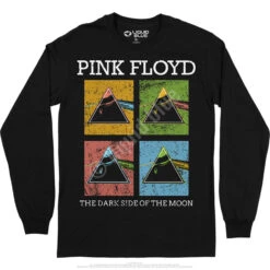 Pink Floyd Window Pane Long Sleeve T-Shirt -BOWIE Shop PF0001LSBLKf 22529.1664839626