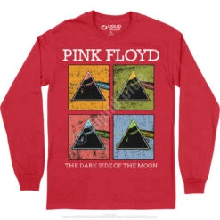 Pink Floyd Window Pane Long Sleeve T-Shirt -BOWIE Shop PF0001LSREDf 07965.1664839626