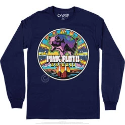 Pink Floyd Animals Mod Long Sleeve T-Shirt -BOWIE Shop PF0003LSNAVf 06961.1669961593