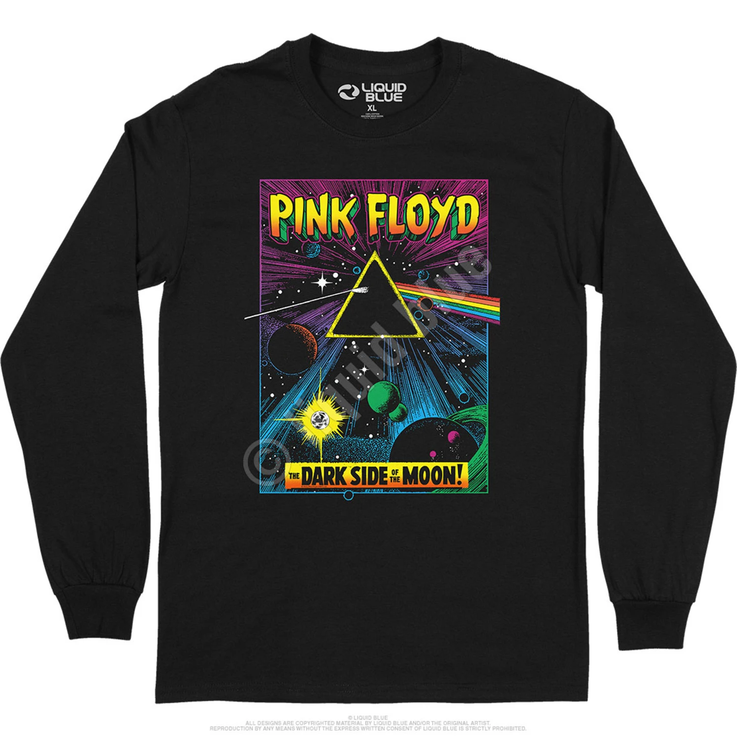 Pink Floyd Dark Side Pulp Long Sleeve T-Shirt 2 Pink Floyd Dark Side Pulp Long Sleeve T-Shirt - Image 2