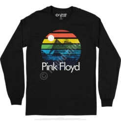 Pink Floyd Dark Side Sunset Long Sleeve T-Shirt -BOWIE Shop PF0005LSBLKf 95589.1669962162