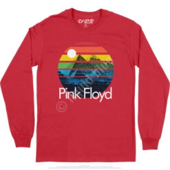 Pink Floyd Dark Side Sunset Long Sleeve T-Shirt -BOWIE Shop PF0005LSREDf 19028.1669962162