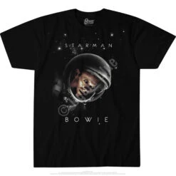 DAVID BOWIE Starman Black T-Shirt -BOWIE Shop RET31820f 91161.1541540003