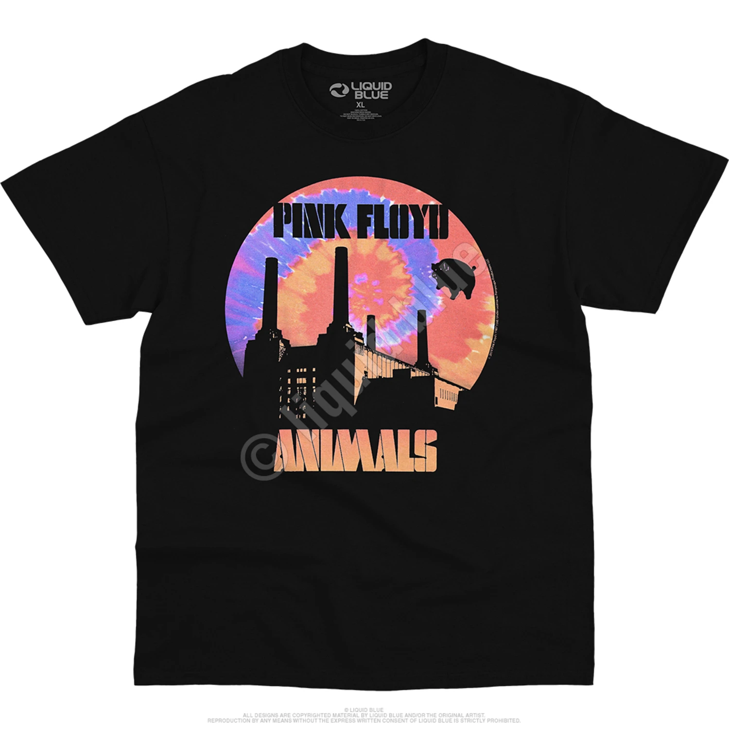 Pink Floyd When Pigs Fly Black T-Shirt 2 Pink Floyd When Pigs Fly Black T-Shirt - Image 2