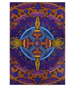 Magic Mushroom 3D Tapestry