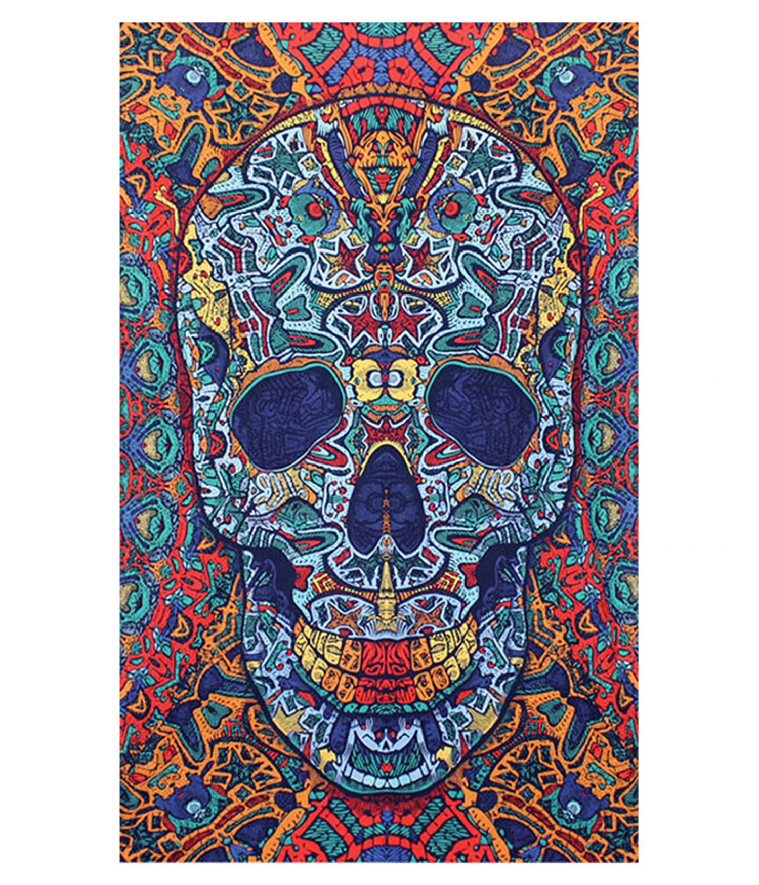 3D Skull Tapestry 1 3D Skull Tapestry