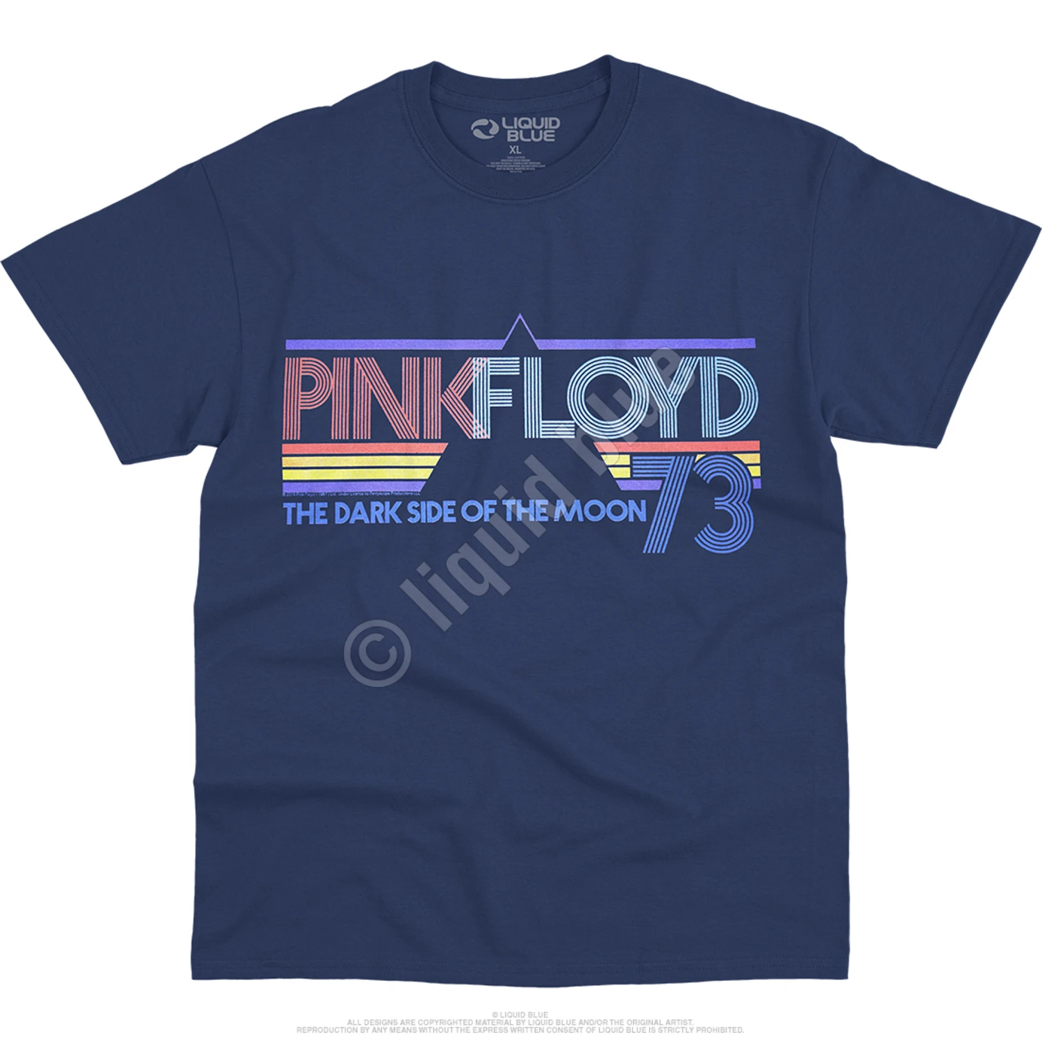 Pink Floyd Sun Is The Same Navy T-Shirt 2 Pink Floyd Sun Is The Same Navy T-Shirt - Image 2