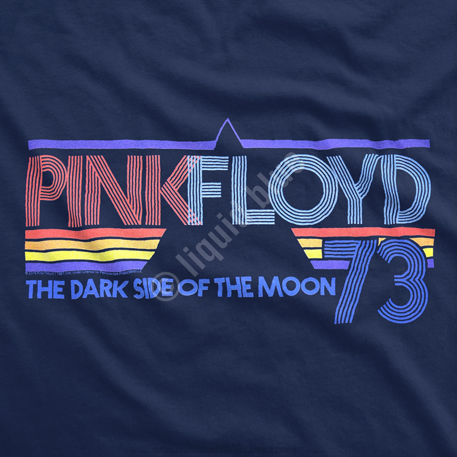 Pink Floyd Sun Is The Same Navy T-Shirt 3 Pink Floyd Sun Is The Same Navy T-Shirt - Image 3