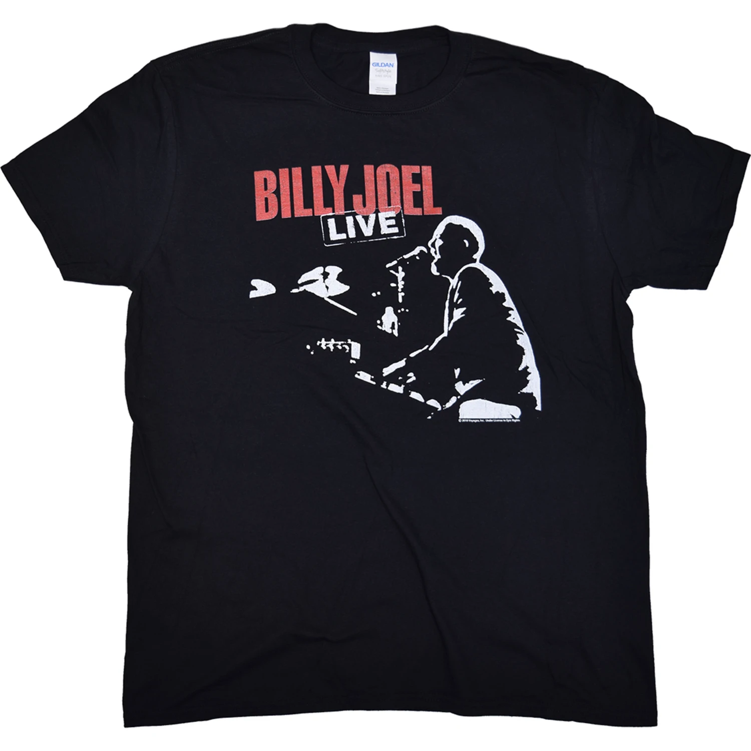 Billy Joel 81 Tour Black T-Shirt 2 Billy Joel 81 Tour Black T-Shirt - Image 2